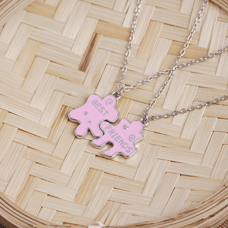 Explosions Chain Geometric Puzzle Good Friends Necklace Jewelry Wholesale Nihaojewelry display picture 6