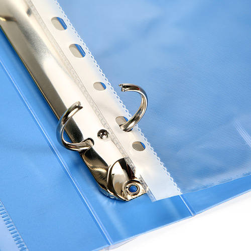 Hua Jie Factory Direct Wholesale Thickened Two-Hole Three-Hole Clip Folder 11-Hole Storage Clip Office Supplies