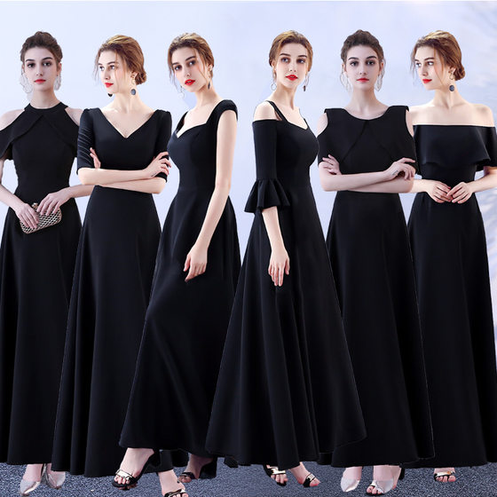 Foreign trade evening dress 2024 new slim party host long dress AliExpress independent station bridesmaid dress
