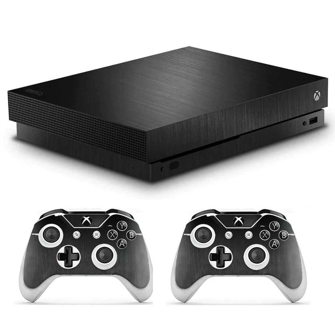 Кожура консоли (Xbox One X) карбоновые и металлические отделки, настраиваемые наклейки для резки