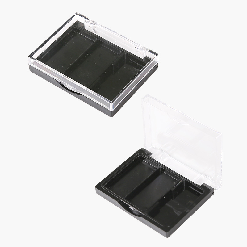 专业定制高档环保化妆品包装盒眼影盒 精致时尚透明塑料眼影盒