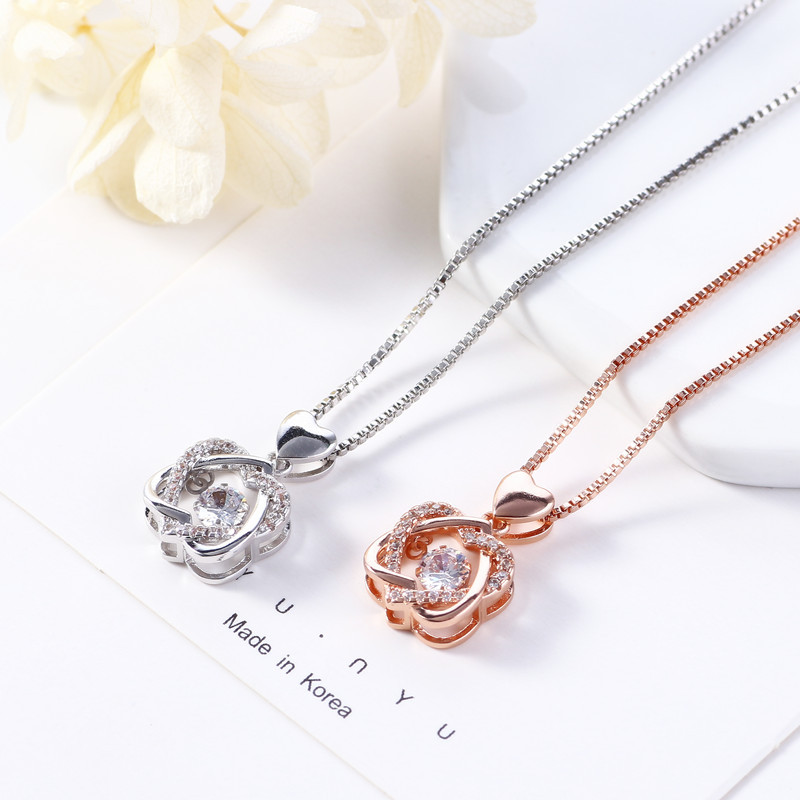 Korean version heartshaped necklace pendantpicture1