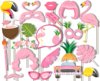 Props suitable for photo sessions, evening dress, decorations, photo frame, flamingo