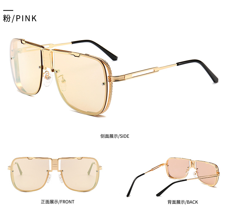 Cross-border Aviator Sunglasses European And American Modern Retro Toad Mirror display picture 9