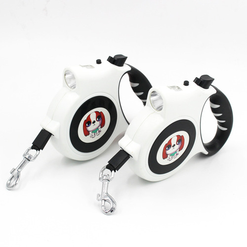 New pet retractable leash 5 meters with LED light dog leash dog leash multi-functional leash