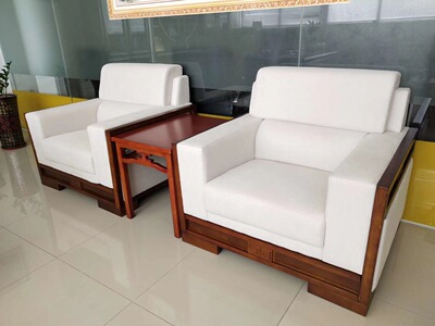 Office Sofa tea table combination business affairs sofa Single VIP Anteroom sofa Modern minimalist Meeting Busha