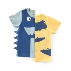 27kids brand children's summer clothing boy's T-shirt baby clothes for middle-aged children short-sleeved one-time dropshipping