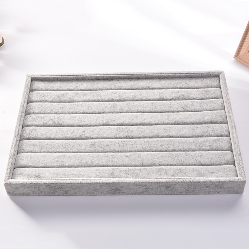 冰花绒展示盘珠宝首饰收纳盒戒指项链盘展示盘珠宝首饰托盘定做