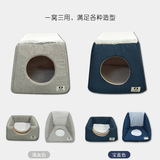 Петушки поставляют кот гнездо глубоко сна