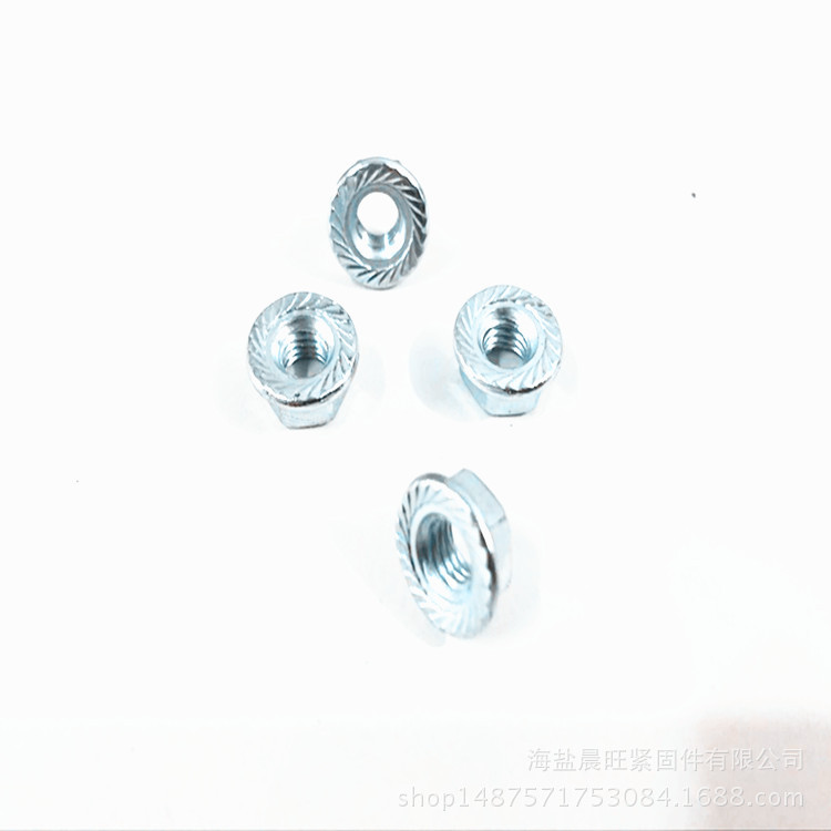 供应 GB6177.2细牙六角法兰螺母35#M8*1 8级镀锌螺母