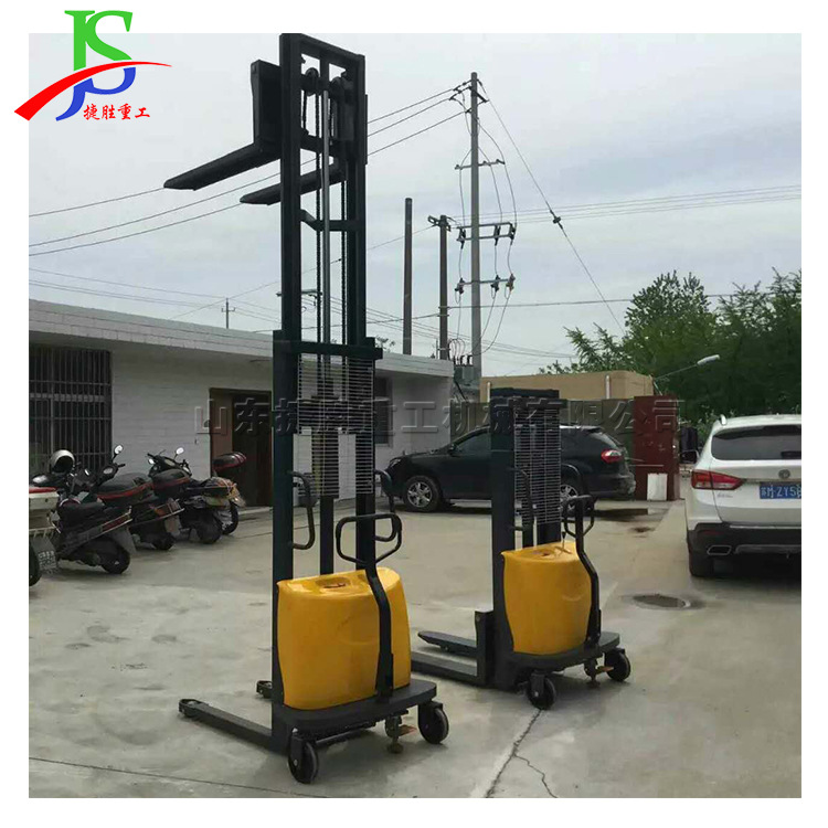 2吨手推式堆高叉车 大承重电动装卸车 车间加/工木箱运输托盘叉车