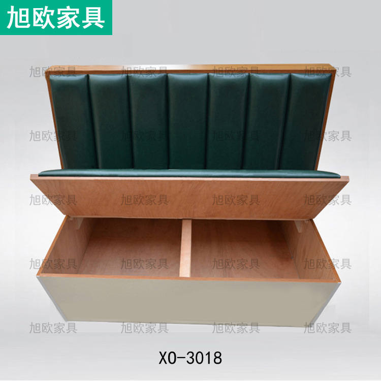 厂家定做沙发卡座 茶餐厅可储物卡座 现代火锅店沙发板式卡座组合