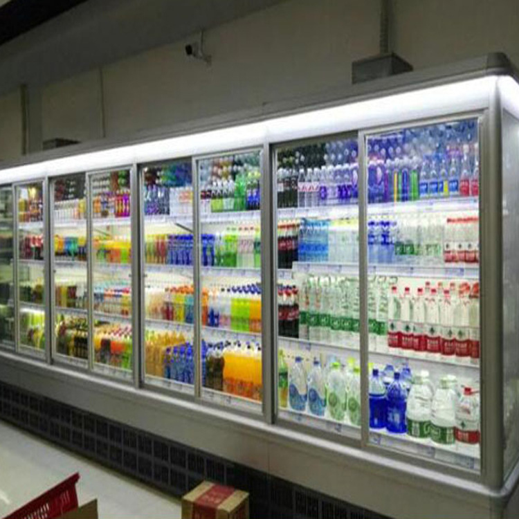 风幕柜商用超市大冷柜水果蔬菜冷藏柜卧式猪肉熟食柜水饺冷冻柜