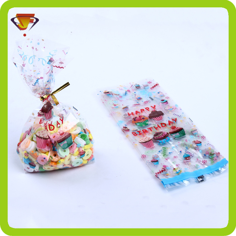 new pattern Cartoon transparent Candy Bag baking Packaging bag Cranberry Cookies Bag Envelope