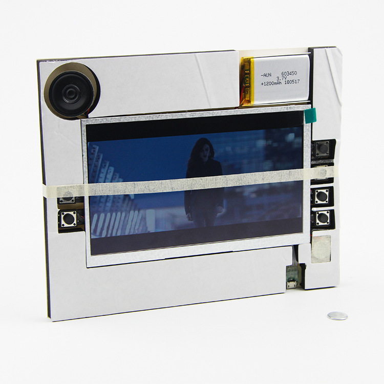 7寸视频贺卡模块按键宣传册视频播放器主板EVA白卡数码商务贺卡