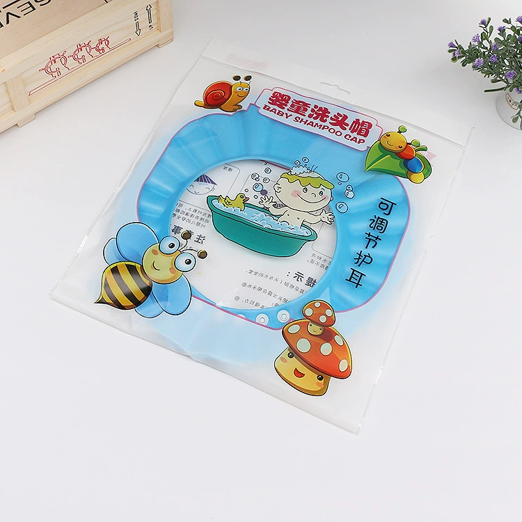 Children's shower cap for baby, shampoo, adjustable ecological hair cap