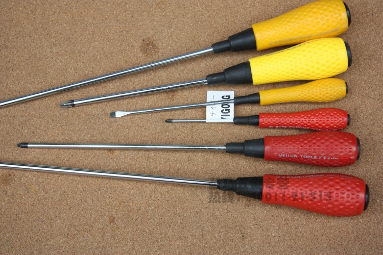 【圣马五金】菠萝塑柄 常用 十字 一字 螺丝刀 螺丝批 起子 单支