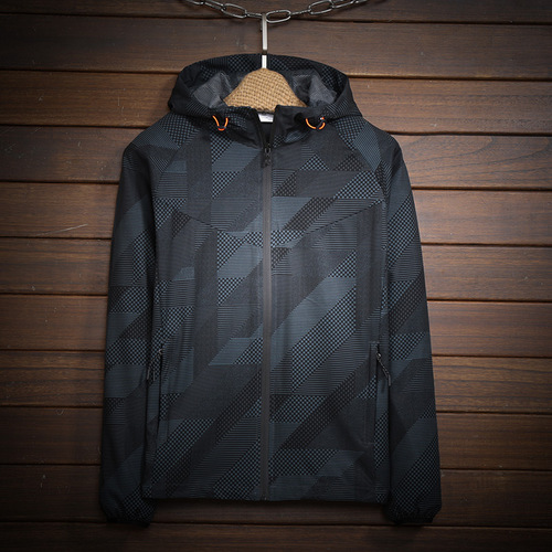 Da Sports Jacket Men's 2018 New Spring Running Windproof Jacket Large Size Loose Summer Windproof Jacket