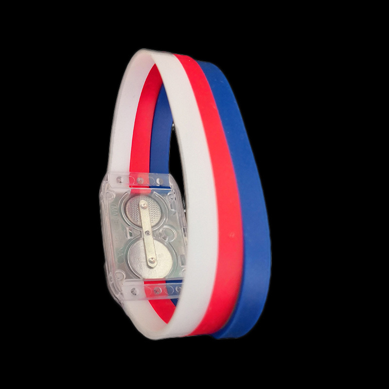 发光手环定制体育比赛活动演唱会荧光闪光手腕带酒吧蹦迪夜跑应援