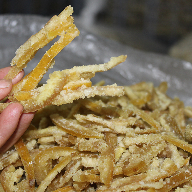 湖南南岳寿柚子皮糖原生态手工蜜饯厂价直销蜜饯果干138g/瓶