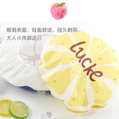 Shampoo cap, anti-oil fume cap, waterproof shower cap, cute fruit cartoon bath cap