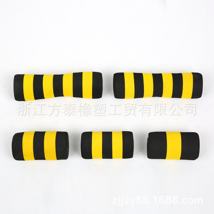 健身器材配件 双色蜜蜂橡塑管套 泡绵护套 彩色泡棉手把套