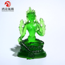 居家客廳佛堂琉璃綠度母佛像觀音菩薩尼泊爾密宗佛像
