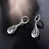 Earrings, zirconium, crystal earings, European style