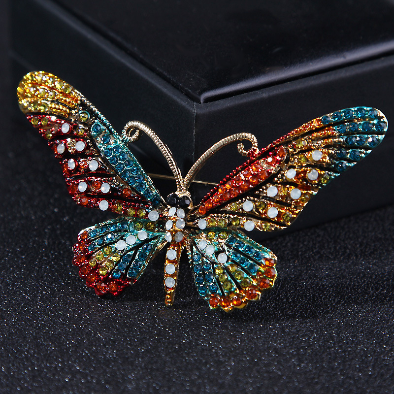 Mode Papillon Alliage Incruster Strass Femmes Broches display picture 16