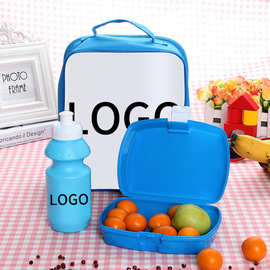 员工福利儿童可爱生日 学生卡通水壶饭盒书包三件套批发日用百日