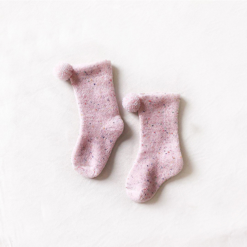 18 de invierno anti-Terry calcetines de bebé altos engrosados cálidos calcetines recién nacidos calcetines de bebé 0-3-5 años calcetines de los niños