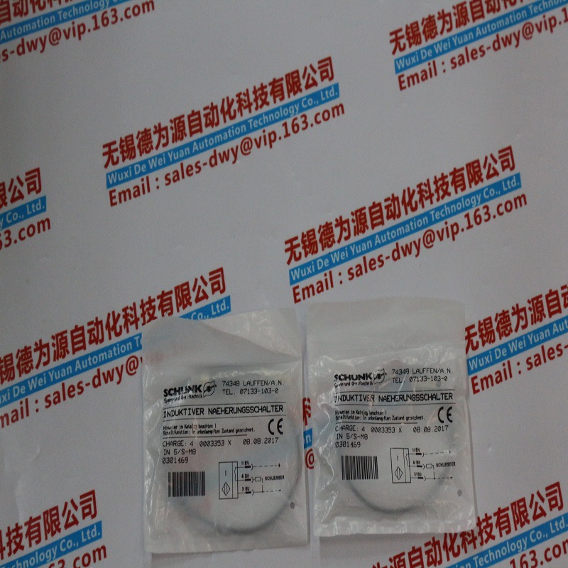 新品德国SCHUNK雄克传感器IN 5/S-M8 0301469原装供应中