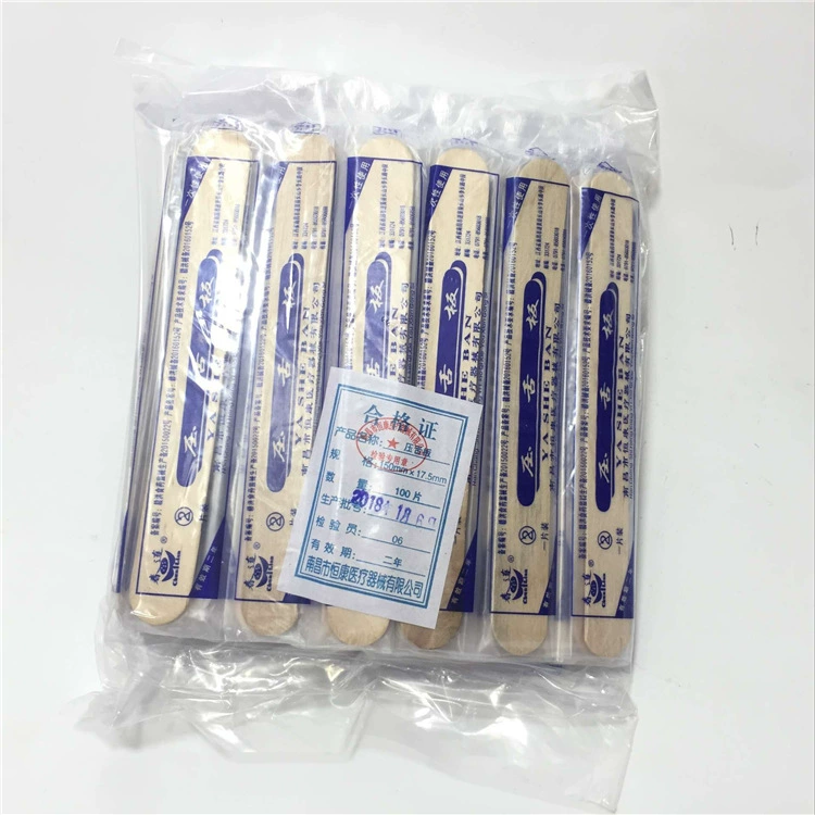 100 шт. Цена независимая упаковка одноразовый депрессор языка Депрессор березового языка устный осмотр Деревянный депрессор языка в наличии
