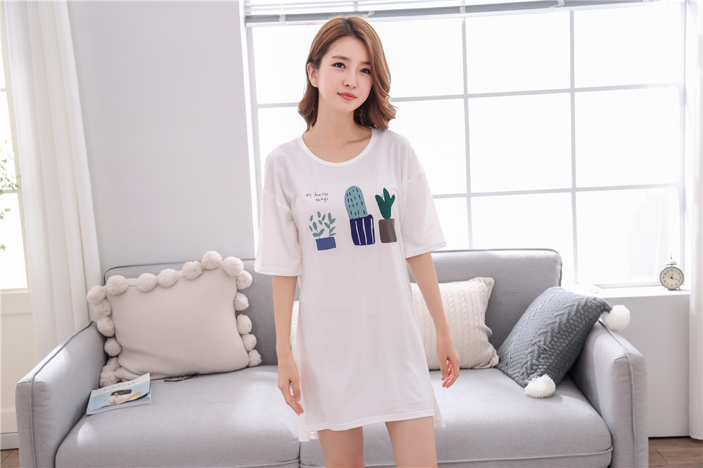 Cute Casual Style Short Sleeves Round Collar Polyester Lover’s Clothes Pajamas display picture 69