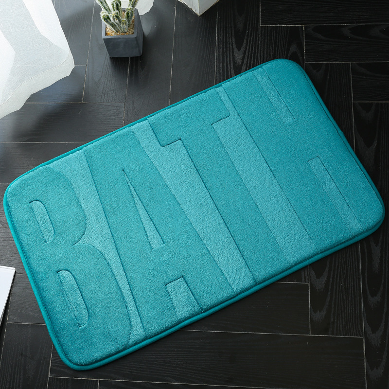 45X75 engrosada alfombra de piso absorbente alfombra de la puerta sala de estar dormitorio cocina alfombra de entrada baño estera antideslizante alfombra de esponja