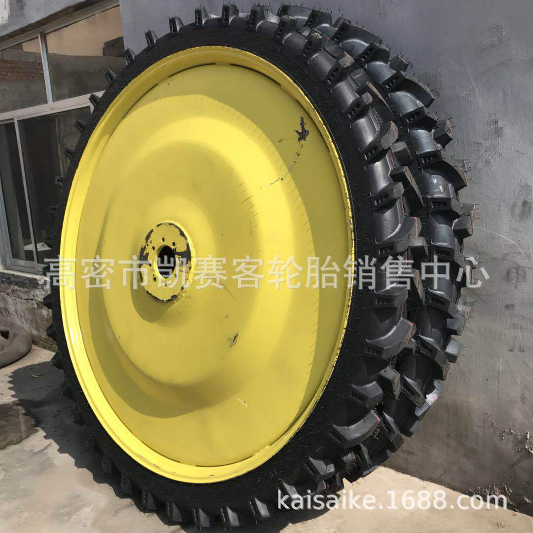 专业改装中耕机喷药机轮胎 9.5-32 9.5-48钢圈人字拖拉机轮胎