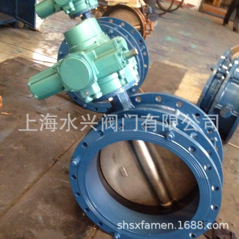 SD941X-16C电动伸缩蝶阀 双法兰电动蝶阀 软密封电动蝶阀