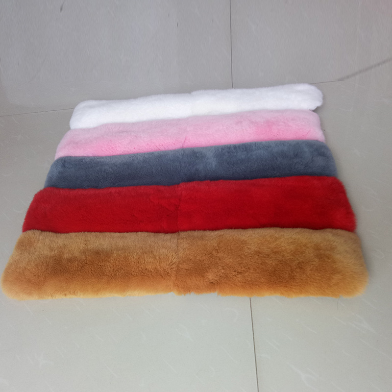 厂家批发尼克服毛领獭兔毛领加工定做各种颜色獭兔毛方领立领批发|ms