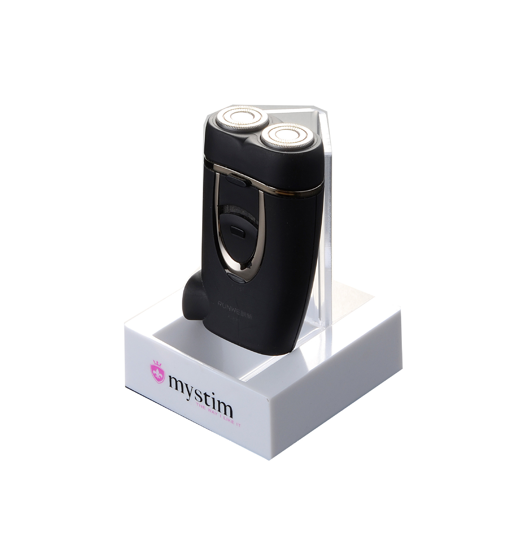 亚克力电动剃须刀展示架 电推子刮胡刀展架 电推剪陈列道具定制