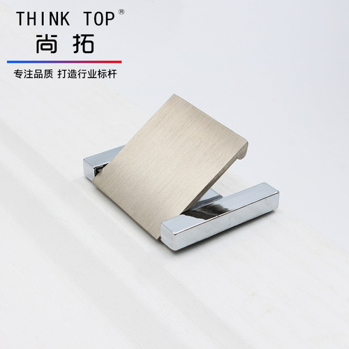 Manufacturer Direct Sale Drawer Hidden Catch Handle Zinc Alloy Square Hidden Cabinet Door Catch Furniture Hardware Accessory