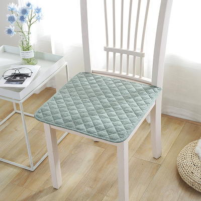wholesale new pattern Northern Europe Simplicity Dyed Cotton lattice Seat cushion Thin section non-slip Seat cushion Four seasons ventilation table Seat cushion