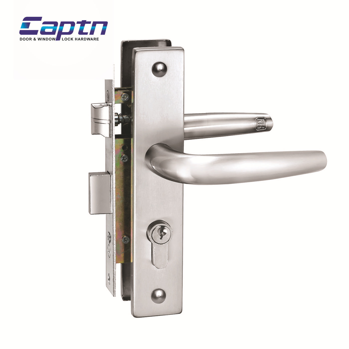 Estilo europeo simple aleación de aluminio manija cerradura de plástico puerta de acero baño puerta plana marco de aluminio puerta manija cerradura