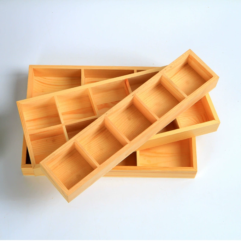 Комбинация мясистых растений Деревянный цветочный горшок Настольный Персонализированный Деревянный ящик в горшке Балкон Твердая древесина Прямоугольное хранилище для цветов