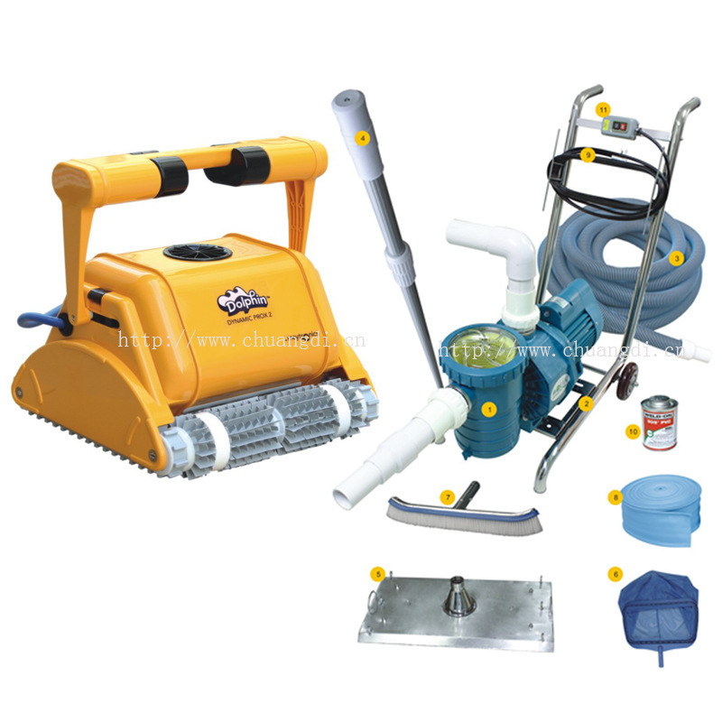 手动泳池清洁机全自动吸污泵 3002 PRO升级版海豚泳池吸污机