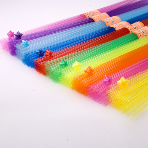 Thick and thin star tube, faint night light, transparent plastic star tube, lucky star tube, origami 0.5CM