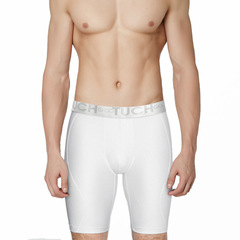 Cross-border exclusive men's elastic waist long straight-leg briefs with extended leg openings, sports protective underwear for men