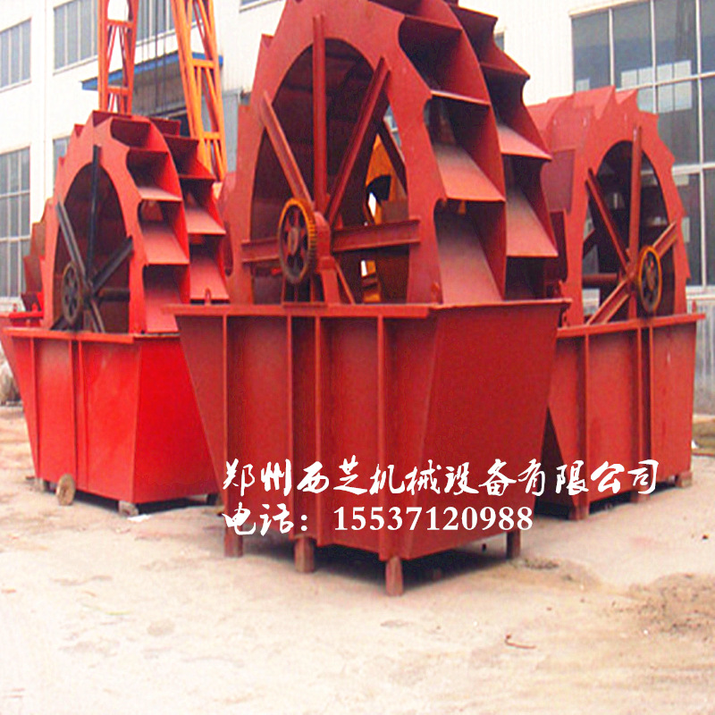 滚筒石料洗砂机设备大型轮斗式洗砂生产线直销 双轮式洗砂机