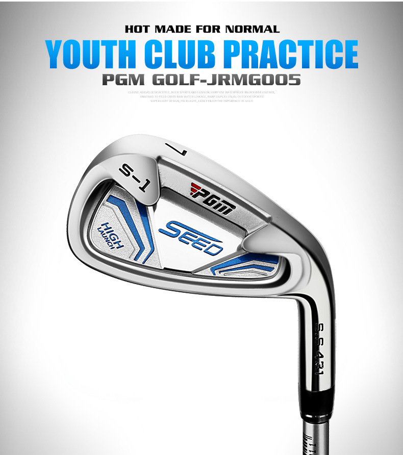 Bộ gậy golf trẻ em PGM SEED sắt 7, thân carbon nhẹ, dành cho bé trai và bé gái mới bắt đầu — Bé trai size 7 sắt 120-135cm, Bé trai size 7 sắt 135-150cm, Bé trai size 7 sắt 150-165cm, Bé gái size 7 sắt 120-135cm chi tiết 3