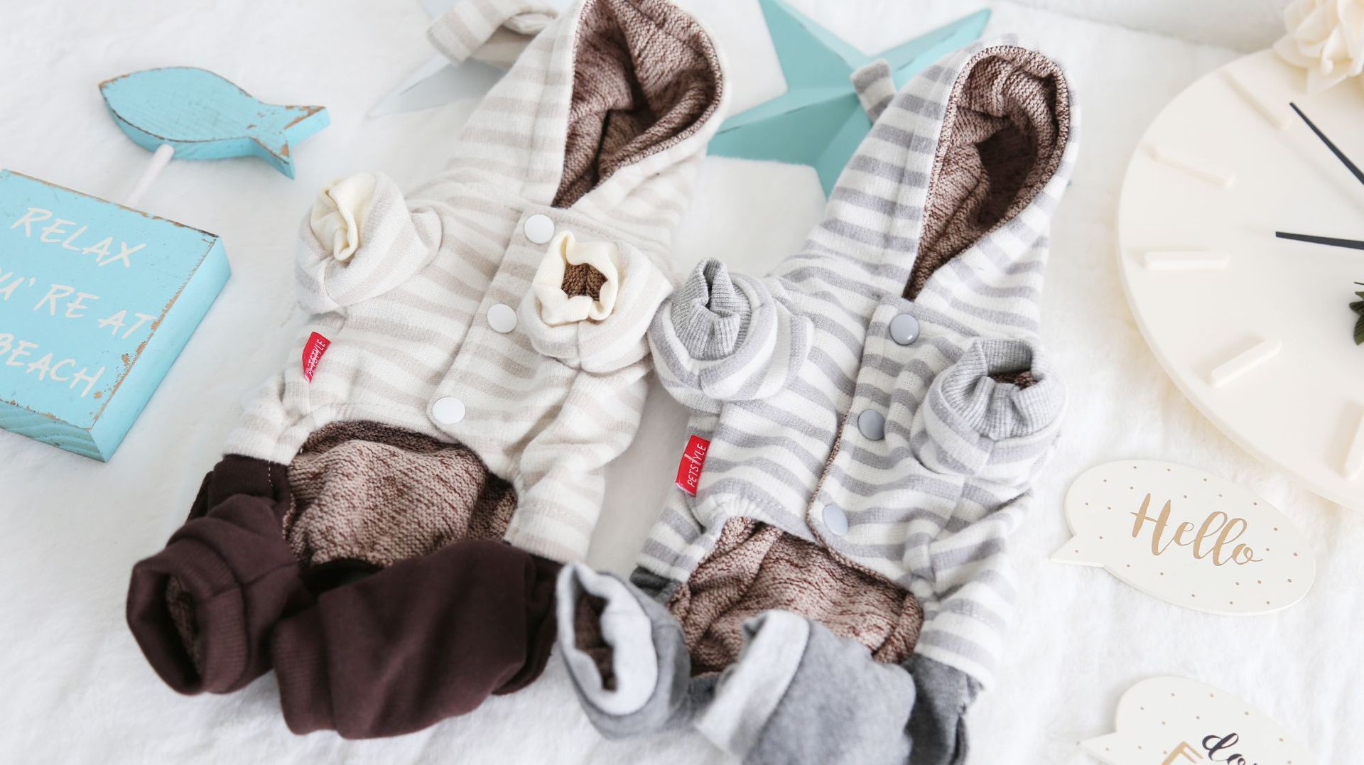 魔术帽条纹四脚衣