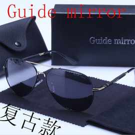 太阳镜女士经典复古男士偏光墨镜防紫外线炫彩膜2019新款蛤蟆眼镜